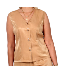 Set satiné viscose sans manche