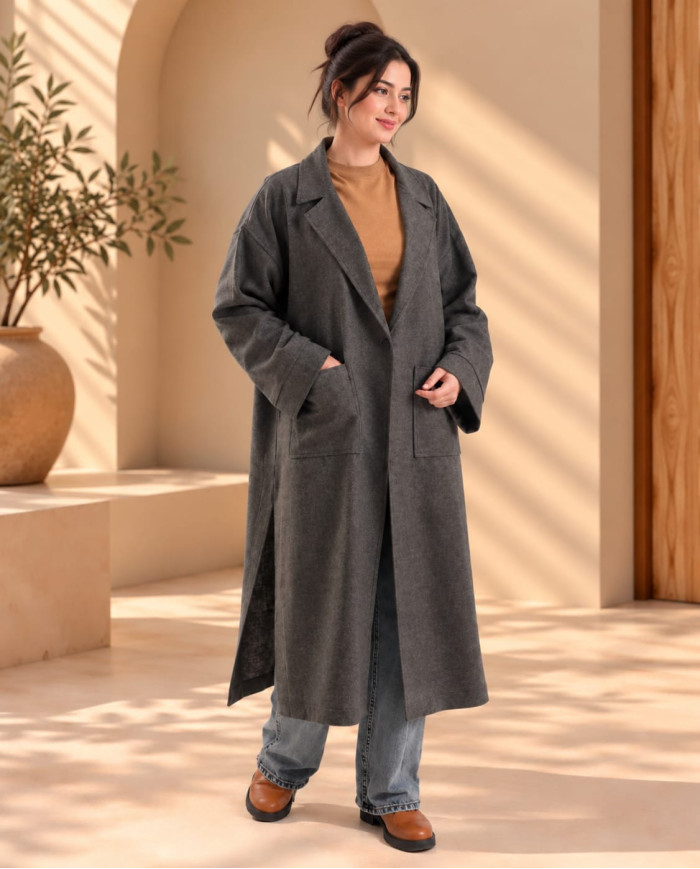 Manteau Léger Twill Chiné