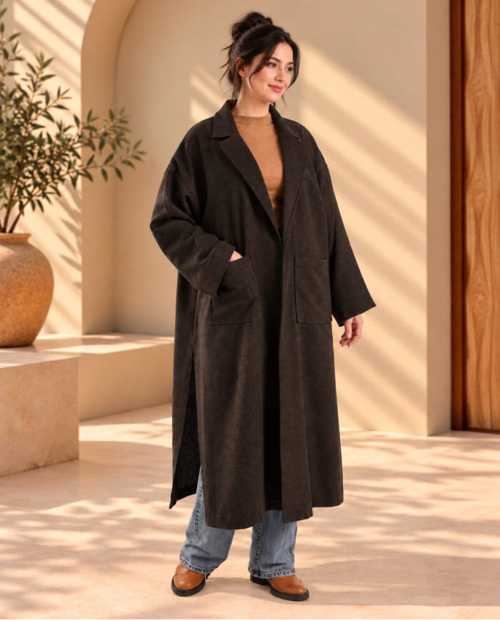 Manteau Léger Twill Chiné